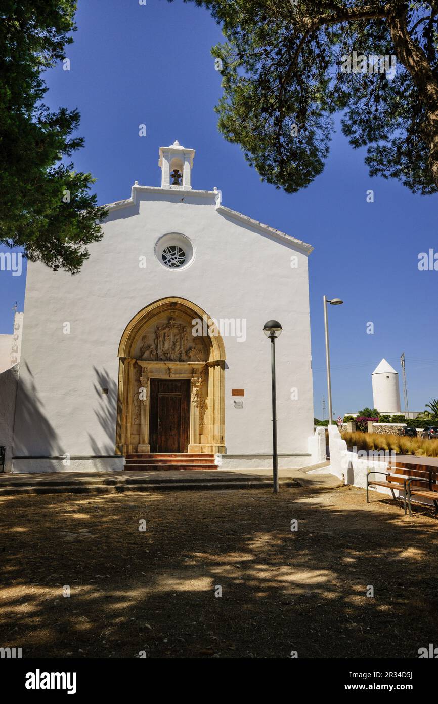 Sant Pere Nou - antigua ermita de Fora Vila -, siglo XVIII, Alaior, Menorca, Islas Baleares, españa, europa. Stock Photo