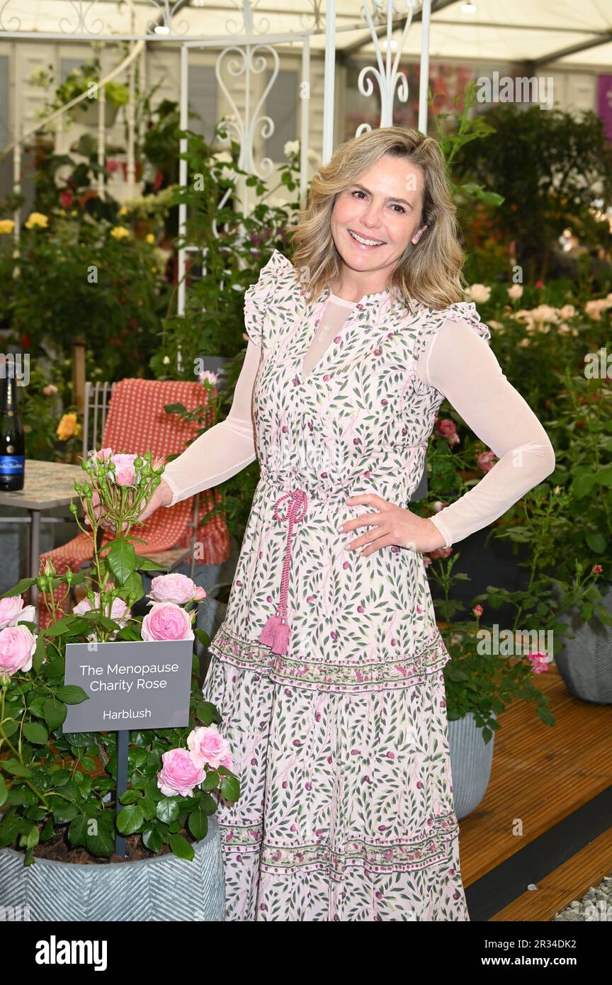 Liz Earle, Press Day, RHS Chelsea Flower Show, Royal Hospital, London, UK Stock Photo