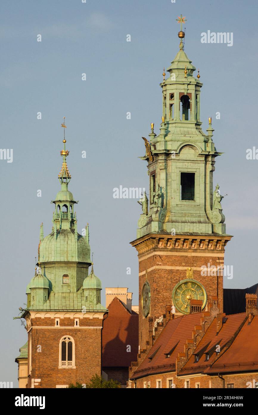 catedral de Wawel, Cracovia , voivodato de Pequeña Polonia,Polonia, eastern europe. Stock Photo