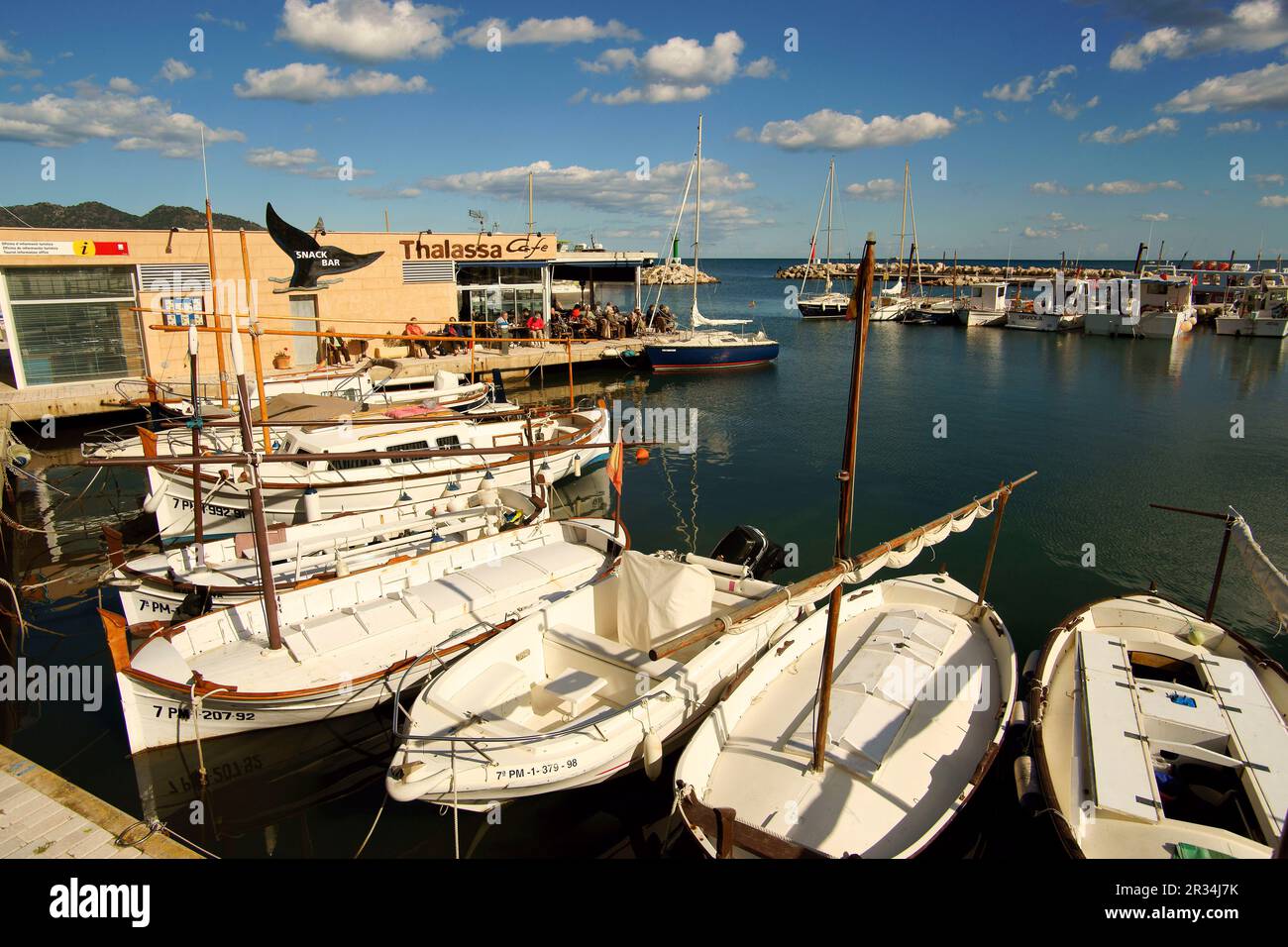 Puerto de Cala Bona. Llevant.Mallorca.Baleares.España. Stock Photo