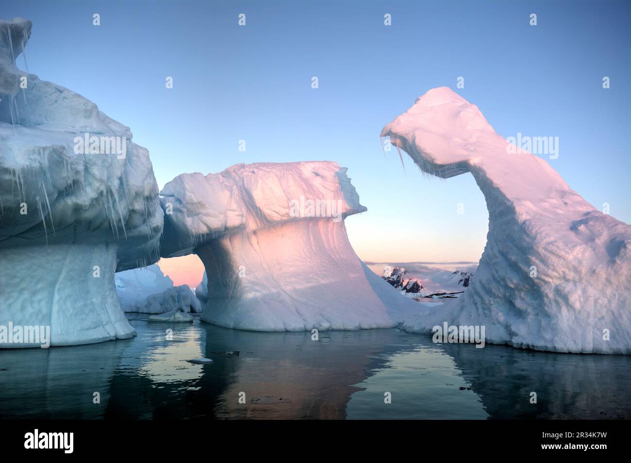 Icebergs and Glaciers Formations in Antarctica Stock Photo Alamy