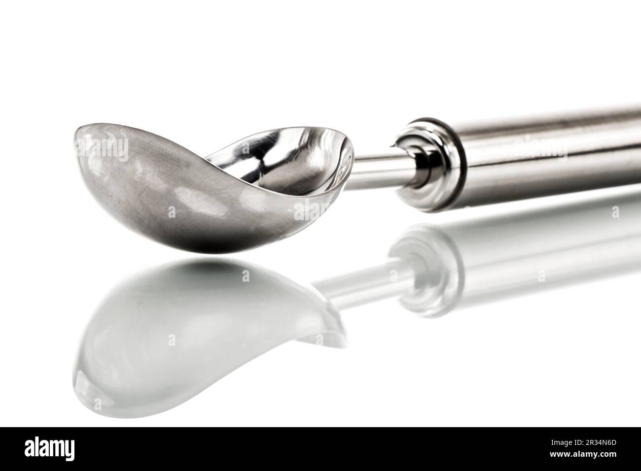 Stainless steel ice cream scoop Stock Photo Alamy