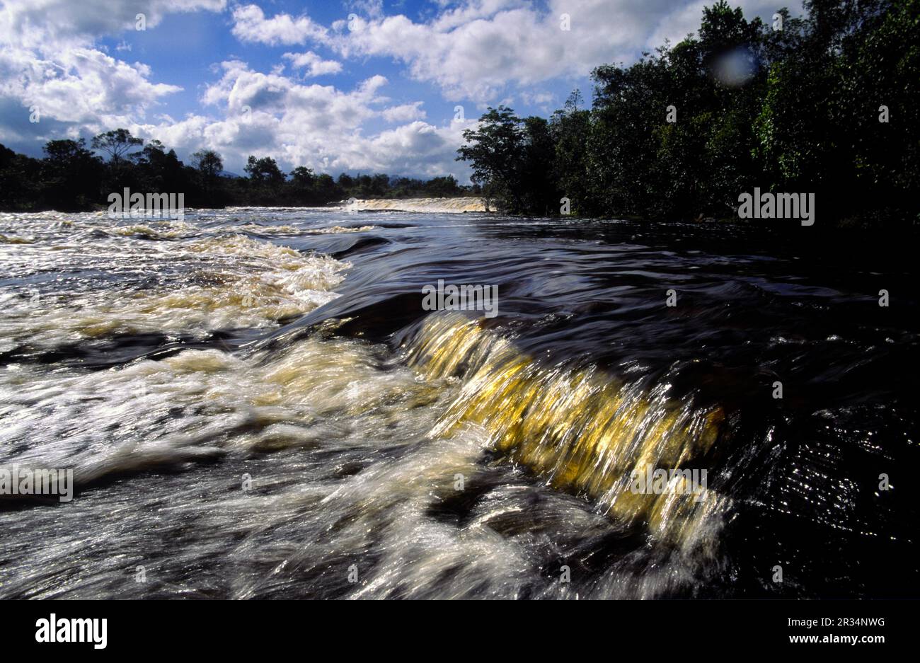 Rapidos de Mayupa. Rio Carrao.Laguna de Canaima. Parque Nacional ...