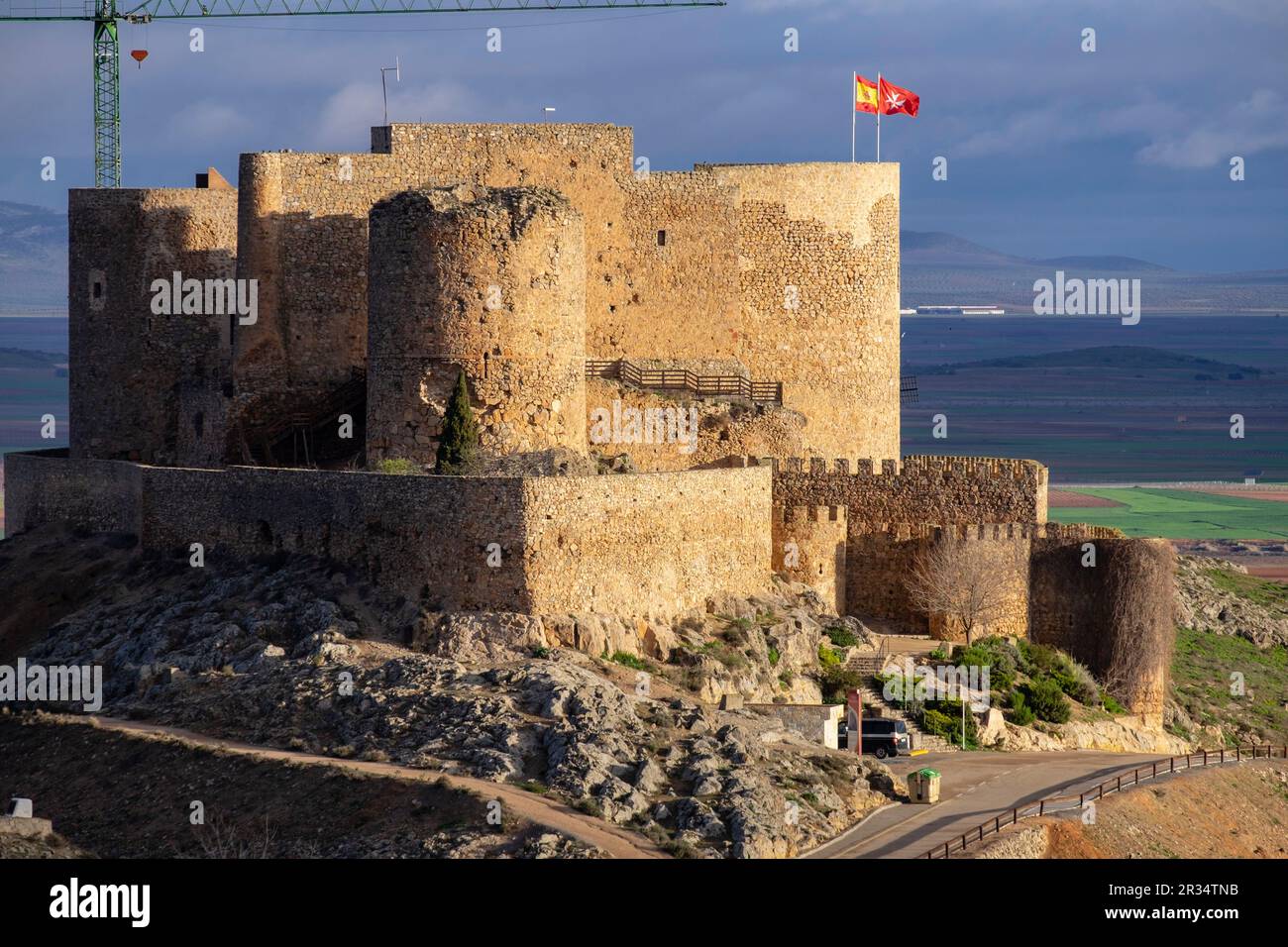 castillo de la Muela, Consuegra, provincia de Toledo, Castilla-La Mancha, Spain. Stock Photo