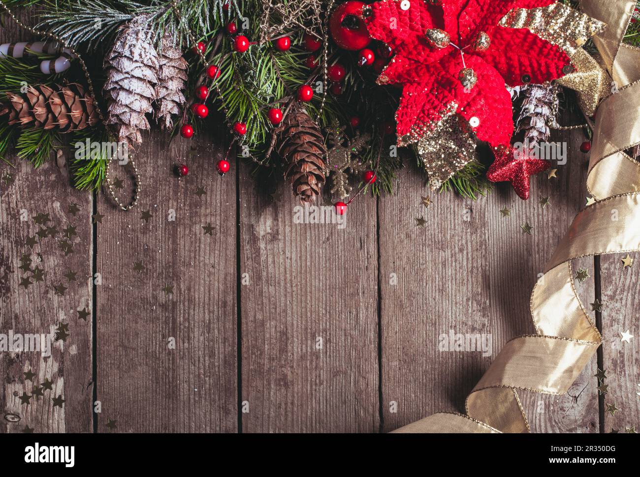 Christmas border design Stock Photo - Alamy