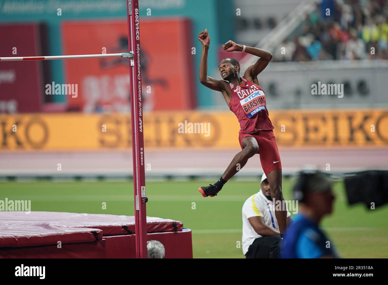 Mutaz Essa BARSHIM in the high jump at the Doha 2019 World Athletics