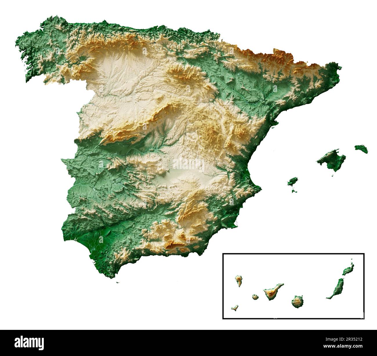 Iberia map Stock Vector Images - Alamy