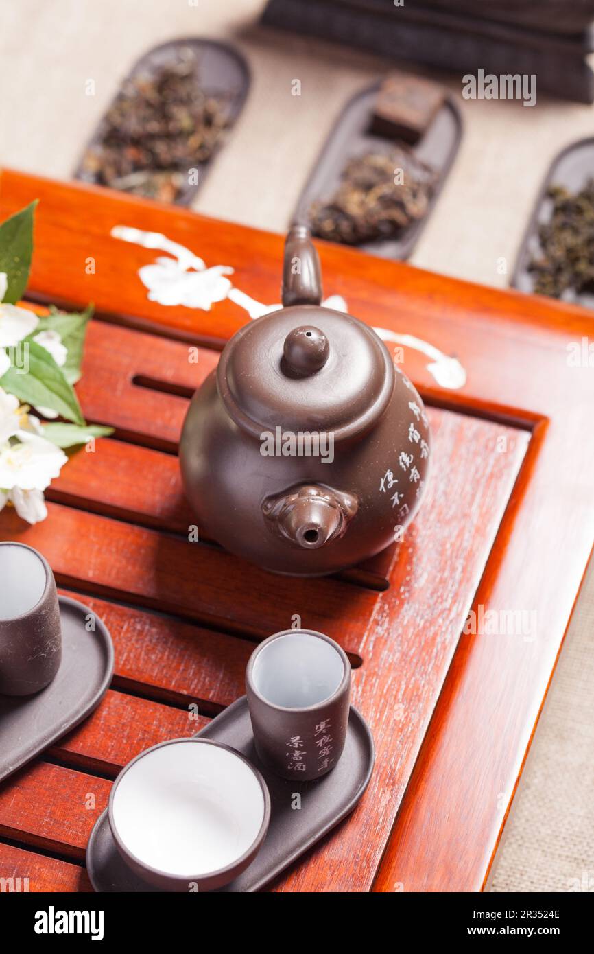Chinese tea ceremony Stock Photo