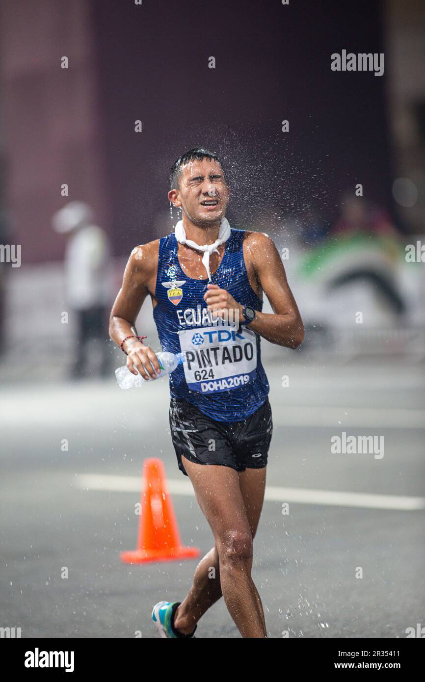 Brian Daniel PINTADO running the 20 Kilometres Race Walk at the 2019 ...