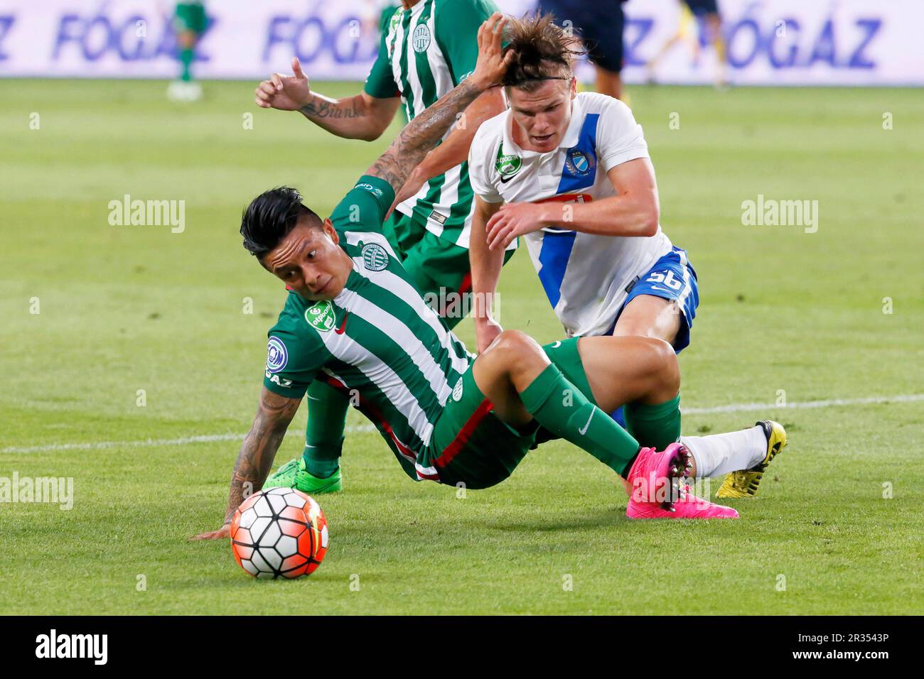 Ferencvaros vs. MTK OTP Bank League football match – Stock