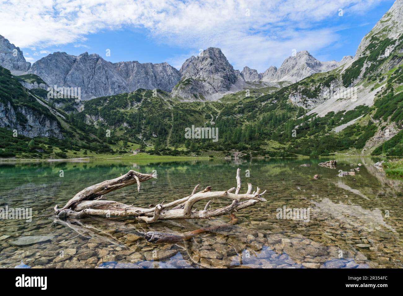 Seeben Lake and Mieminger Chain Stock Photo - Alamy