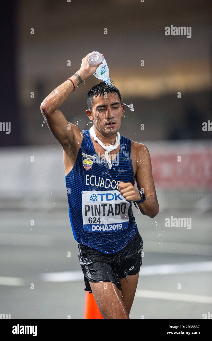 Brian Daniel PINTADO running the 20 Kilometres Race Walk at the 2019 ...