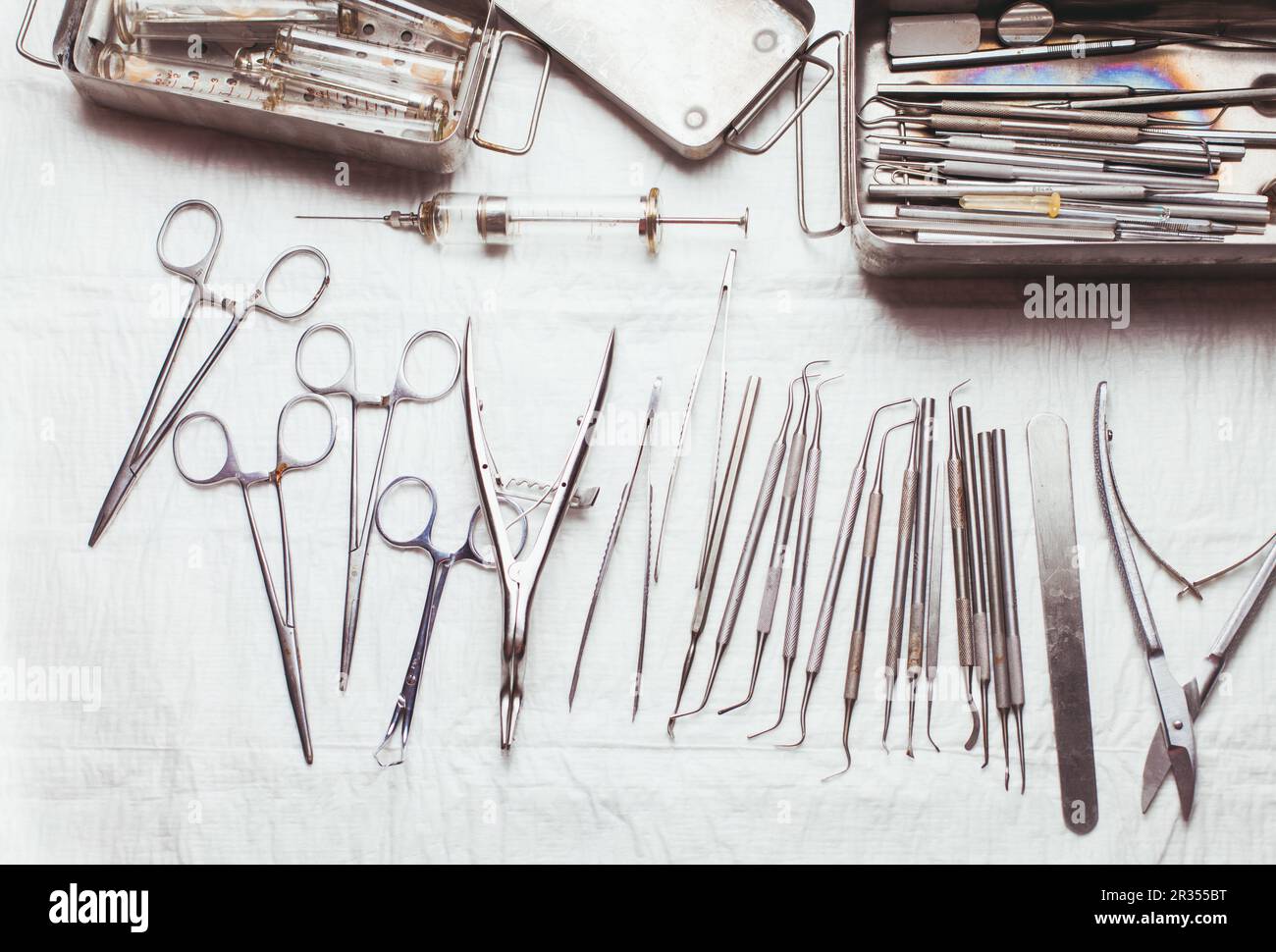 Vintage dental instruments Stock Photo Alamy