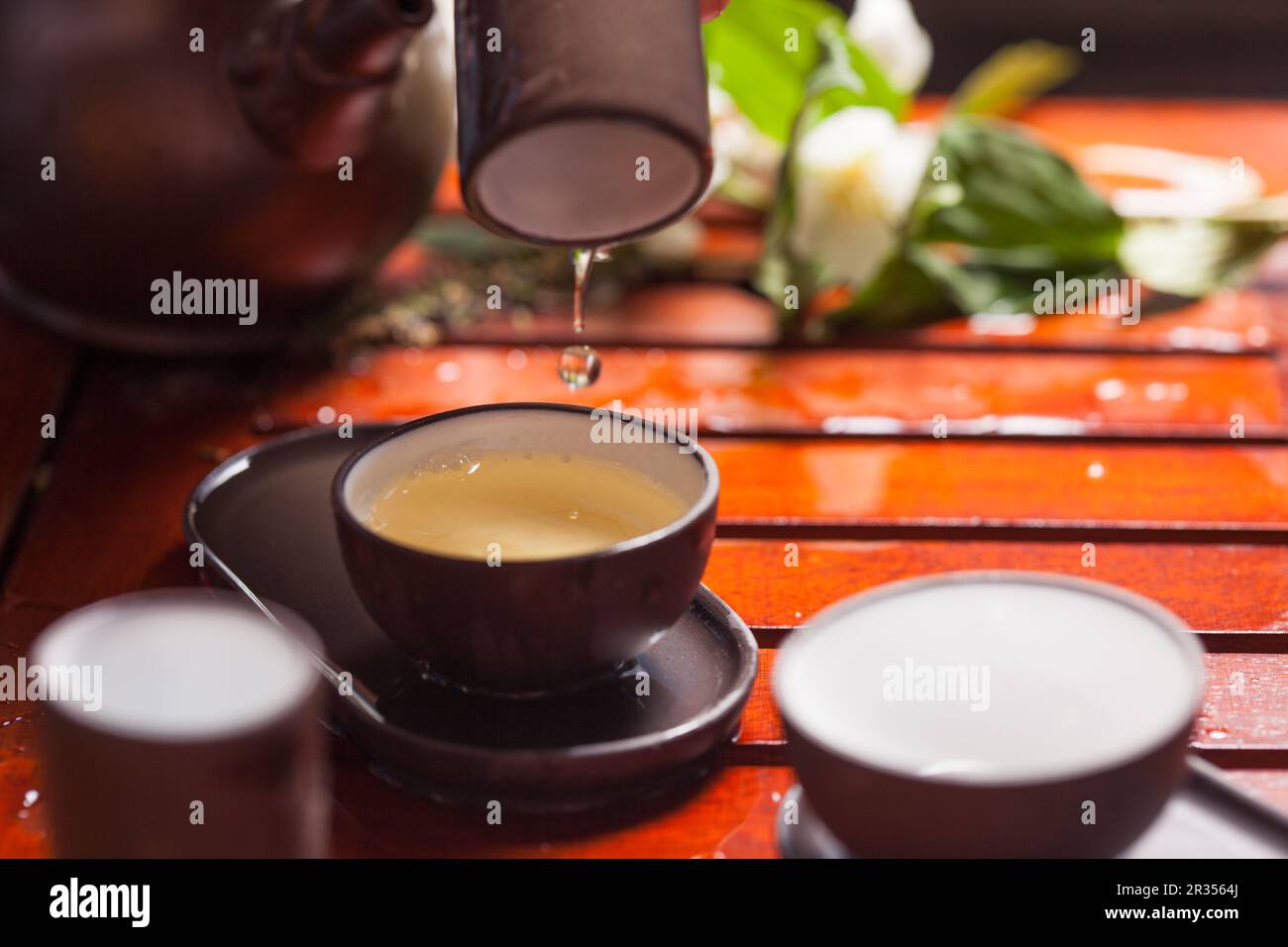 Chinese tea ceremony Stock Photo Alamy