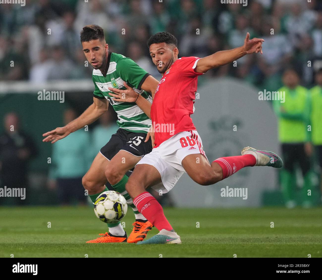 Lisbon, Portugal. 21st May, 2023. Chiquinho (Benfica) Football/Soccer :  Portugal Liga Portugal bwin match between Sporting Clube de Portugal 2-2  SL Benfica at the Estadio Jose Alvalade in Lisbon, Portugal . Credit