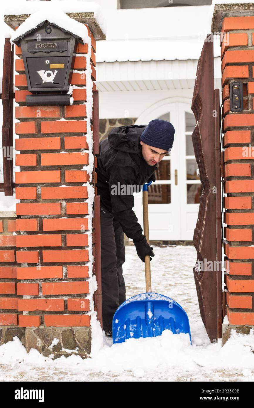 The Snow removal Stock Photo