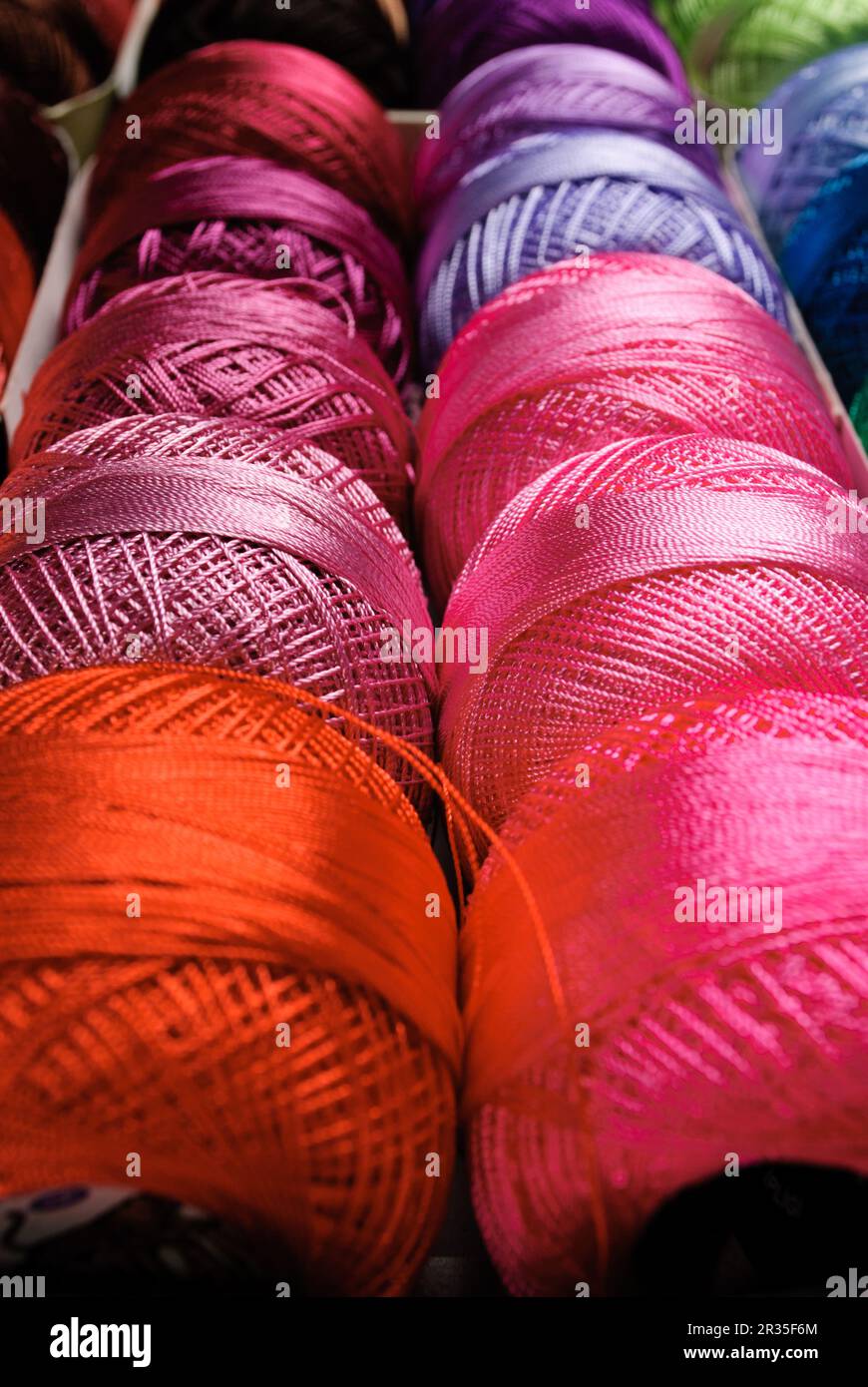 The color threads Stock Photo - Alamy