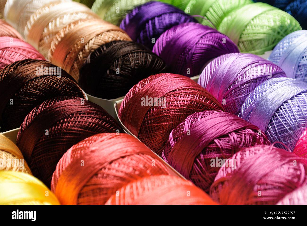 The color threads Stock Photo - Alamy