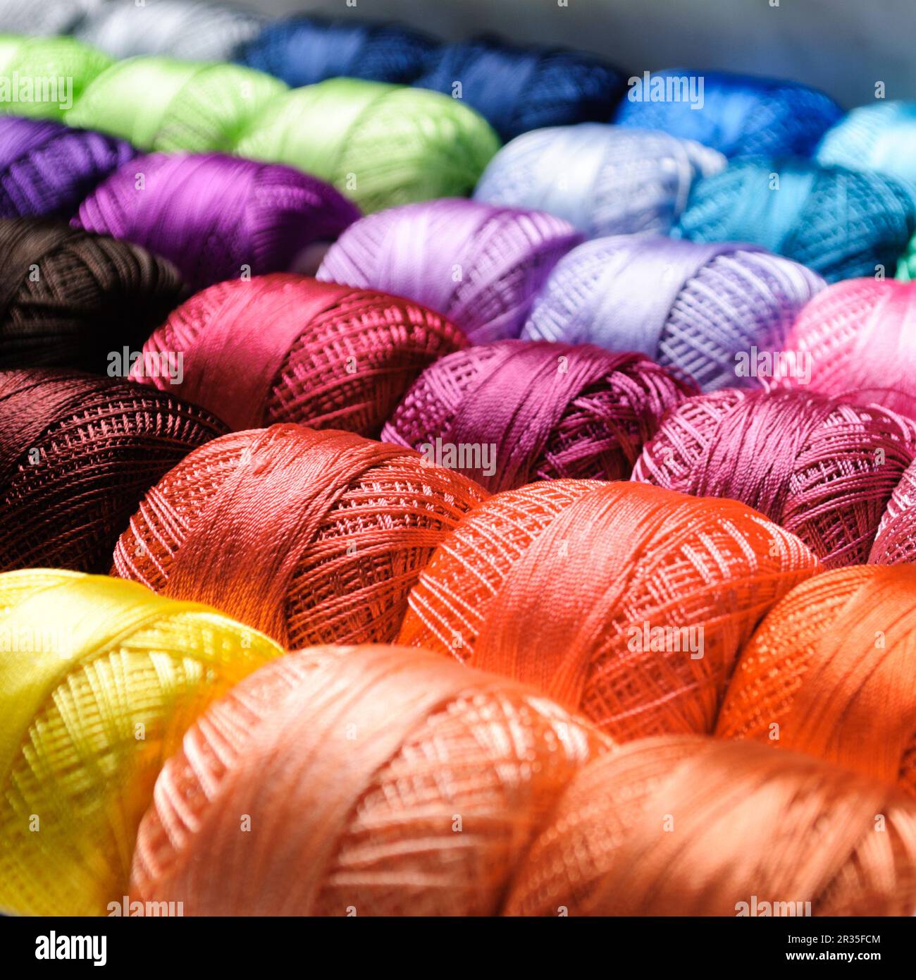 The color threads Stock Photo - Alamy
