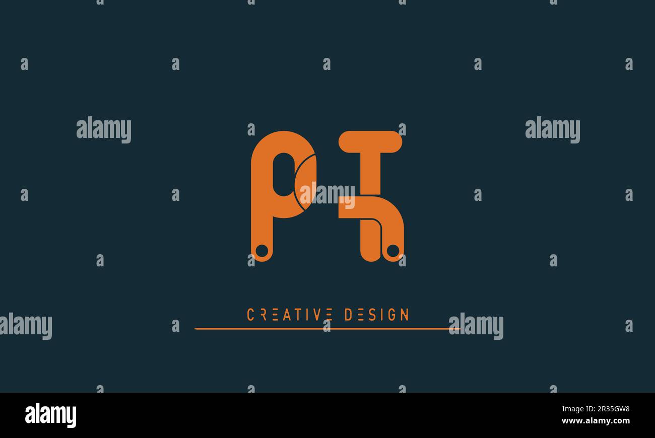 Alphabet letters Modern Creative logo PT , TP Stock Vector Image & Art ...