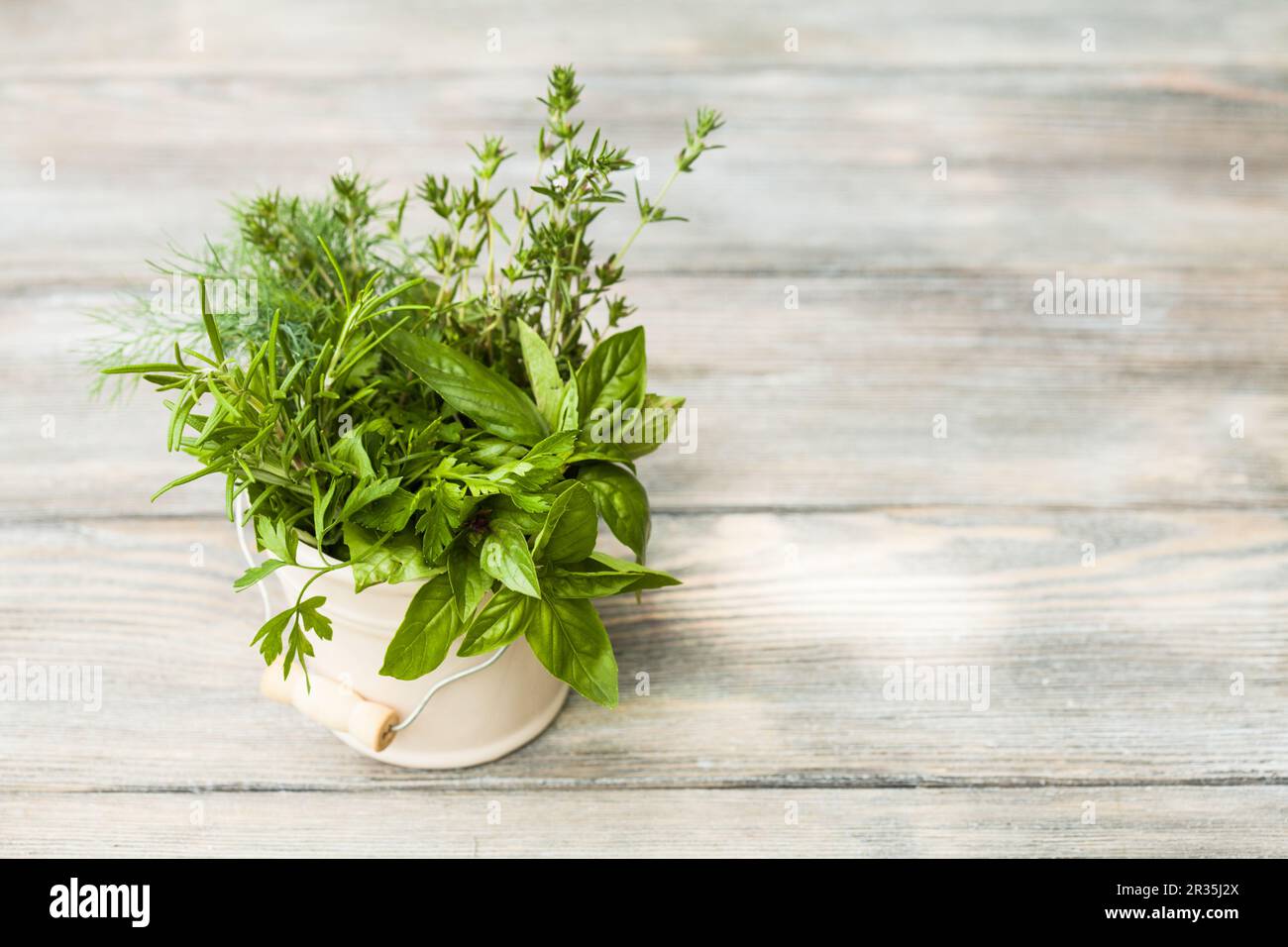Background herbs pot hi-res stock photography and images - Alamy