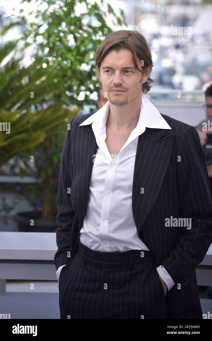 Cannes, France. 22nd May, 2023. Sam Riley arrives at the 'Firebrand (Le Jeu De La Reine)' photocall at the 76th annual Cannes film festival at Palais des Festivals on May 22, 2023 in Cannes, France. Photo by Rocco Spaziani/UPI Credit: UPI/Alamy Live News Stock Photo