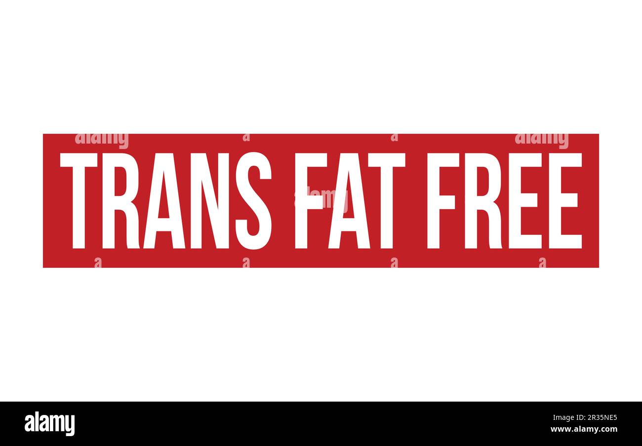 Trans Fat Free Rubber Stamp Seal Vector Stock Vector