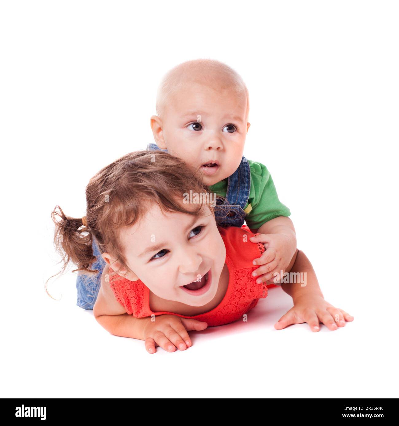 Sister and brother Stock Photo - Alamy