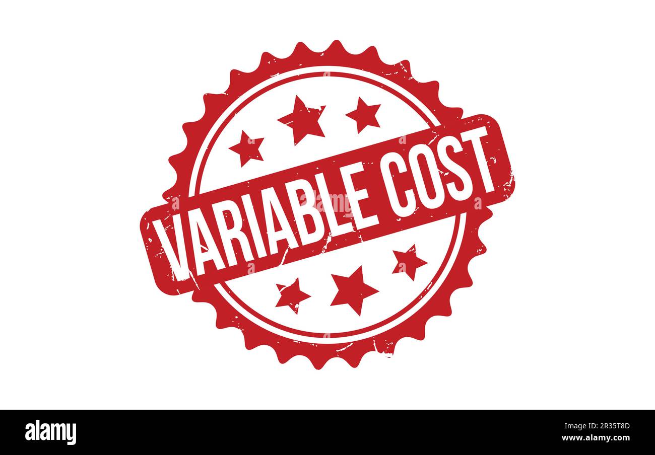 Variable Cost rubber grunge stamp seal vector Stock Vector