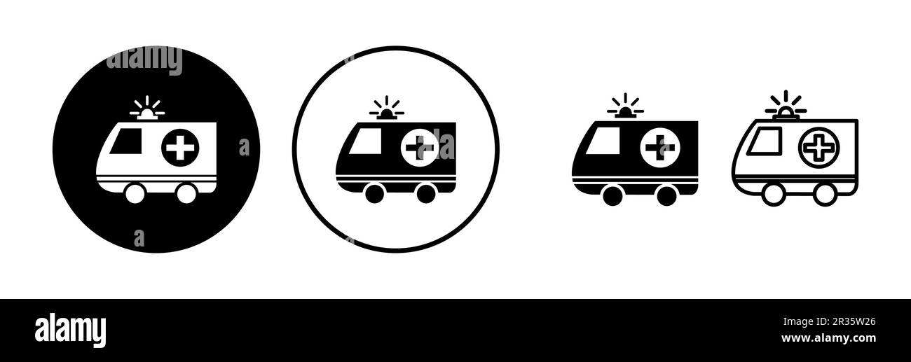 Ambulance icon vector. Ambulance car icon Stock Vector Image & Art - Alamy