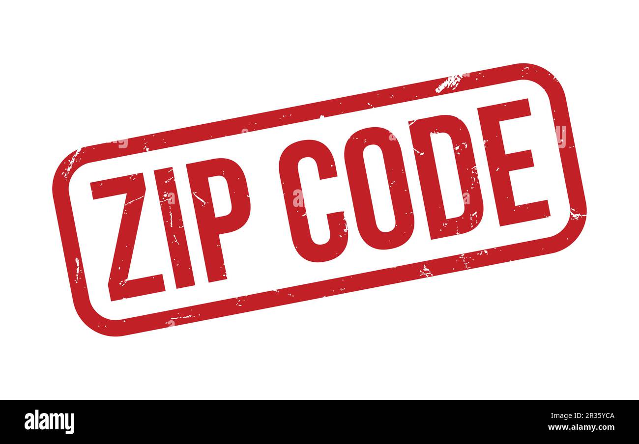 Zip Code rubber grunge stamp seal vector Stock Vector