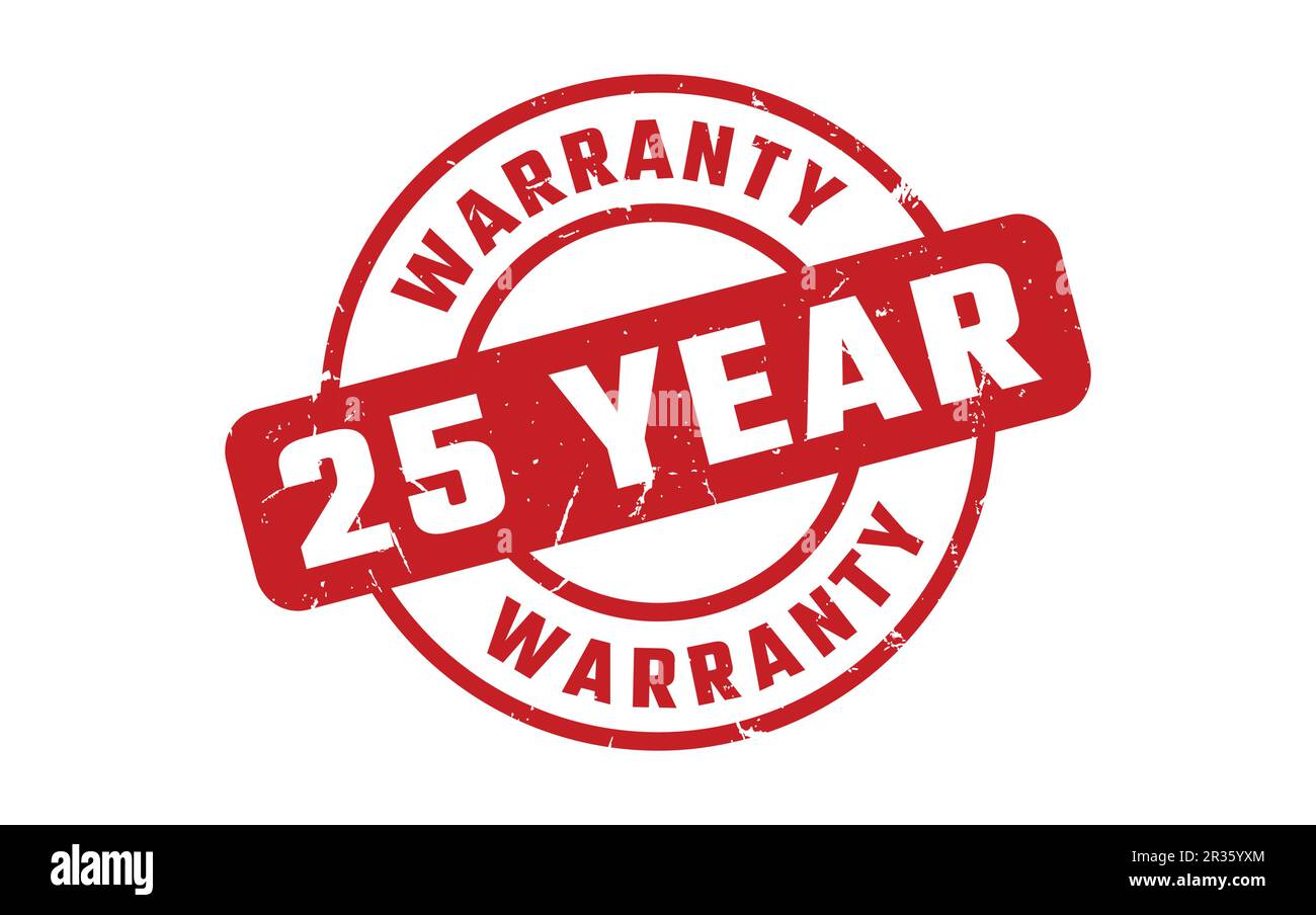 25 Year Warranty Rubber Stamp Stock Vector Image & Art Alamy