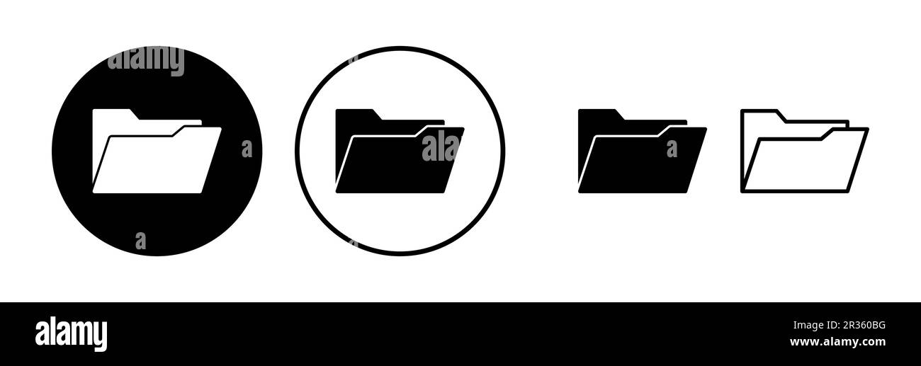 Folder icon vector. document folder icon Stock Vector Image & Art - Alamy