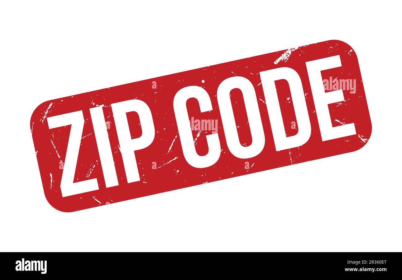 Zip Code rubber grunge stamp seal vector Stock Vector