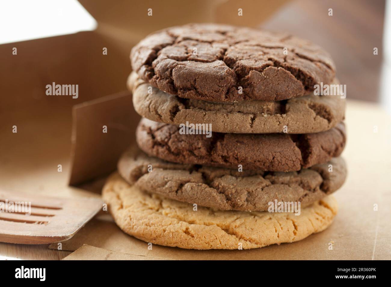 Pile of choc chip cookies hi-res stock photography and images - Alamy