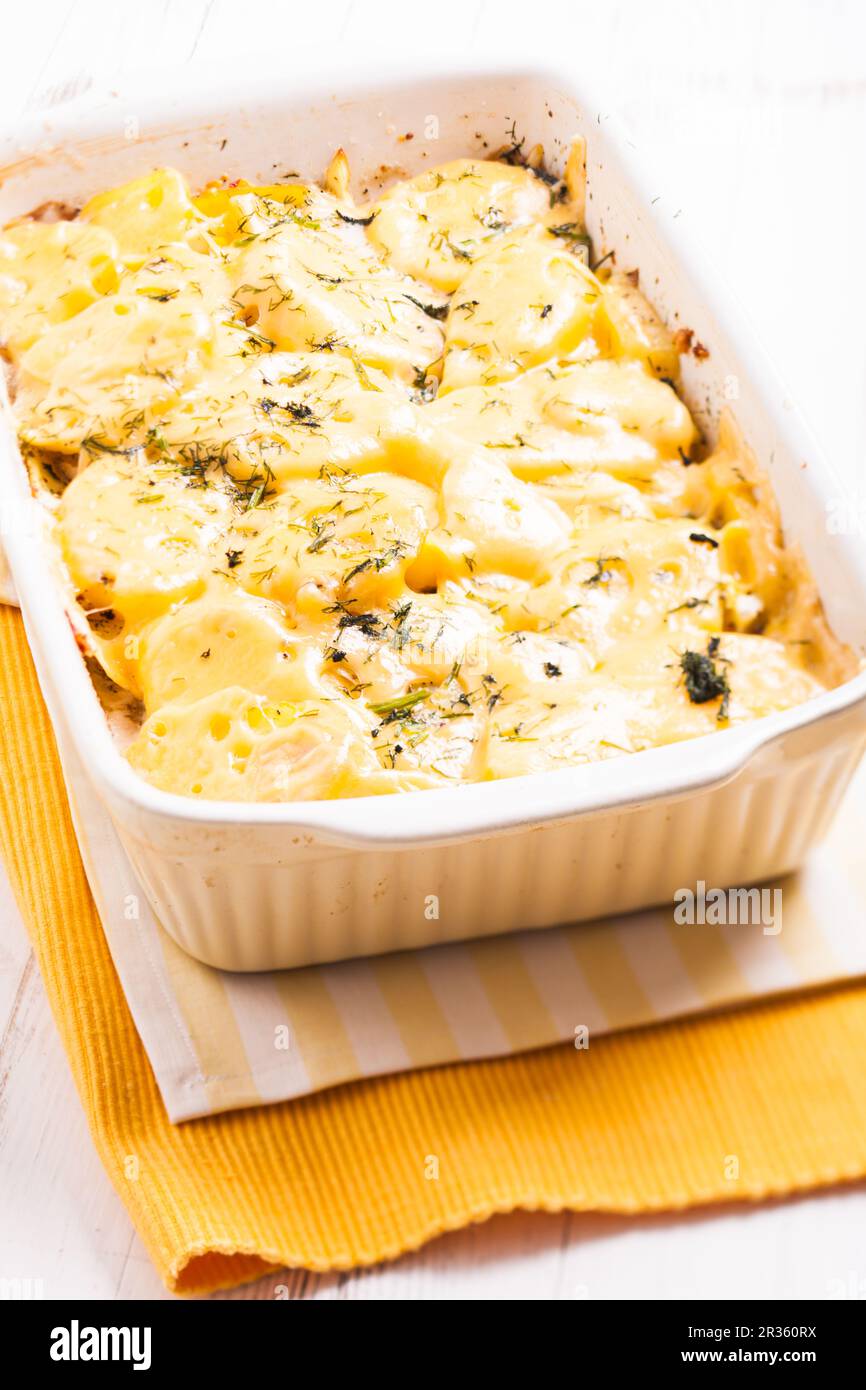 The potato casserole Stock Photo
