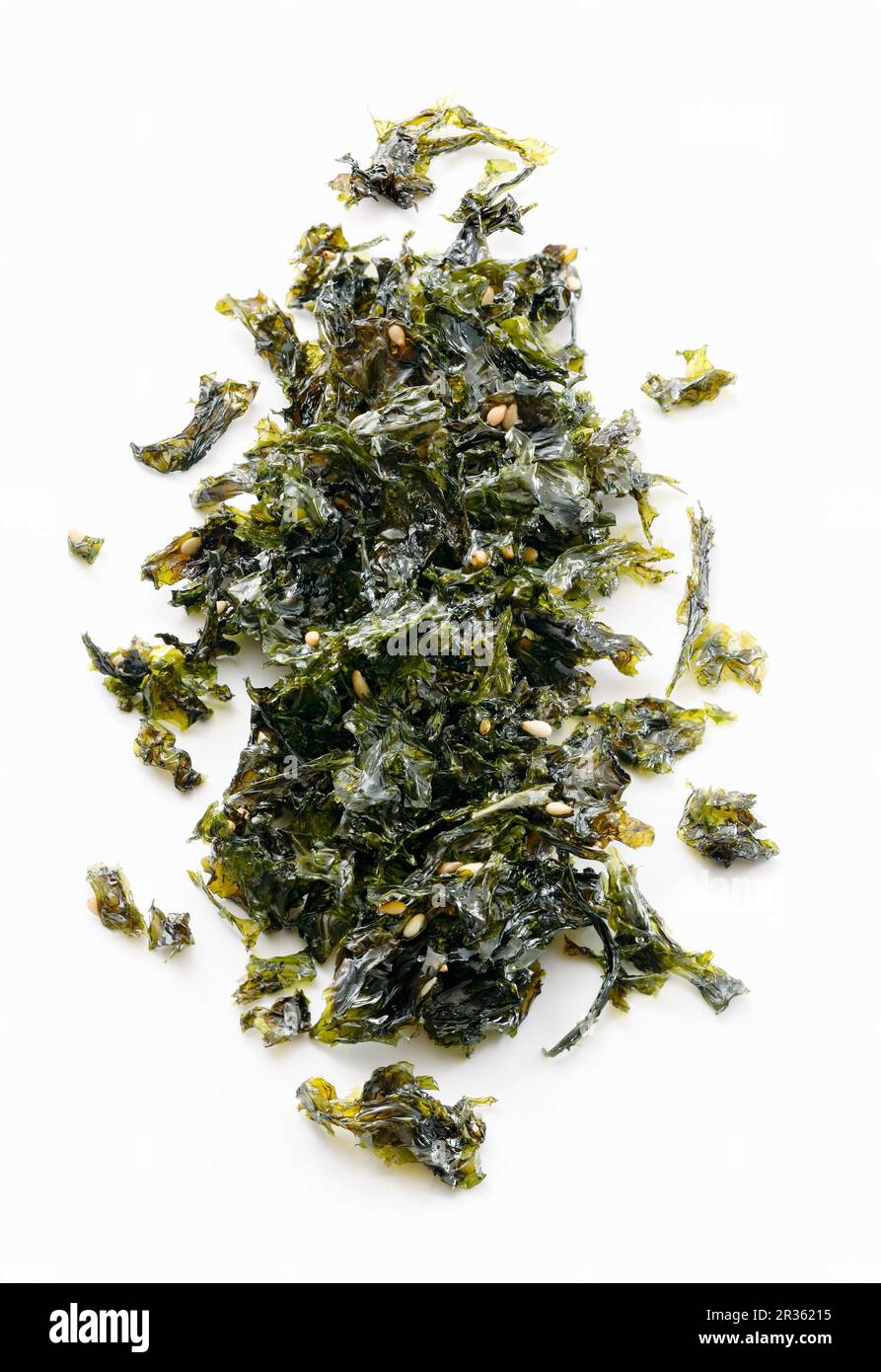 Fried seaweed with sesame seeds Stock Photo Alamy