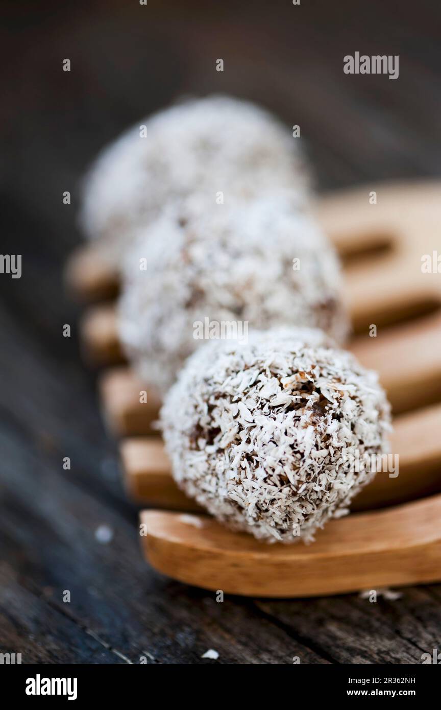 Curated visual reference: Gallery Detail: Shredded Coconut On Chocolate Hi Res Stock Photography And Images