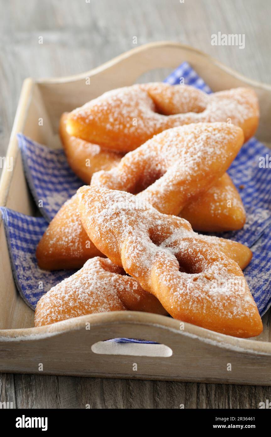 Bugnes (deep-fried pastries, France Stock Photo - Alamy