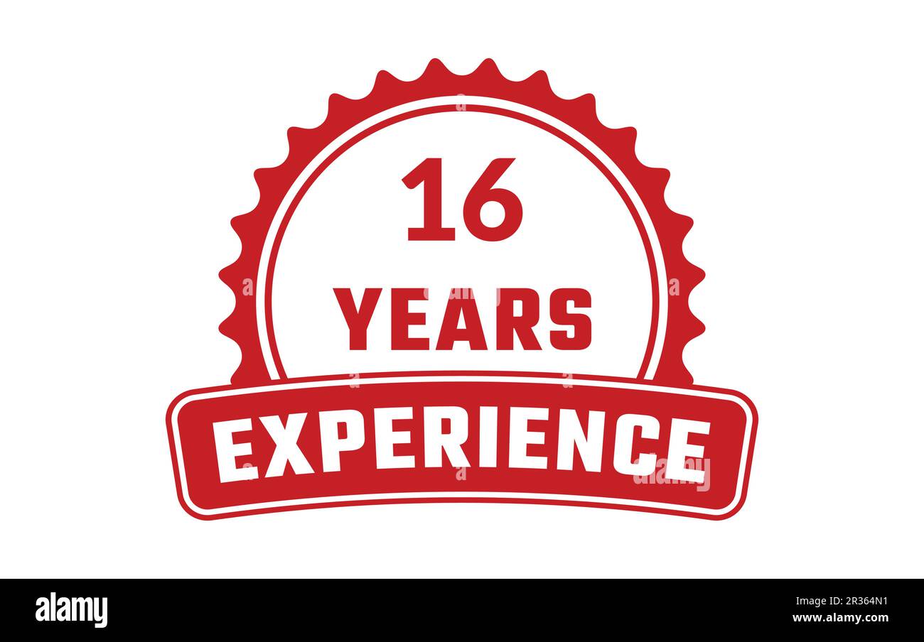 16 Years Experience Rubber Stamp Stock Vector Image & Art Alamy