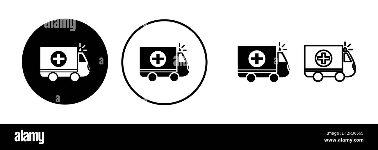 Ambulance icon vector. Ambulance car icon Stock Vector Image & Art - Alamy