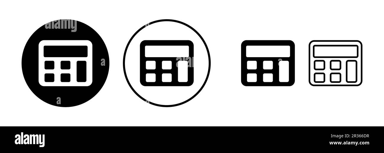Calculator icon vector. math icon. finances sign Stock Vector Image ...