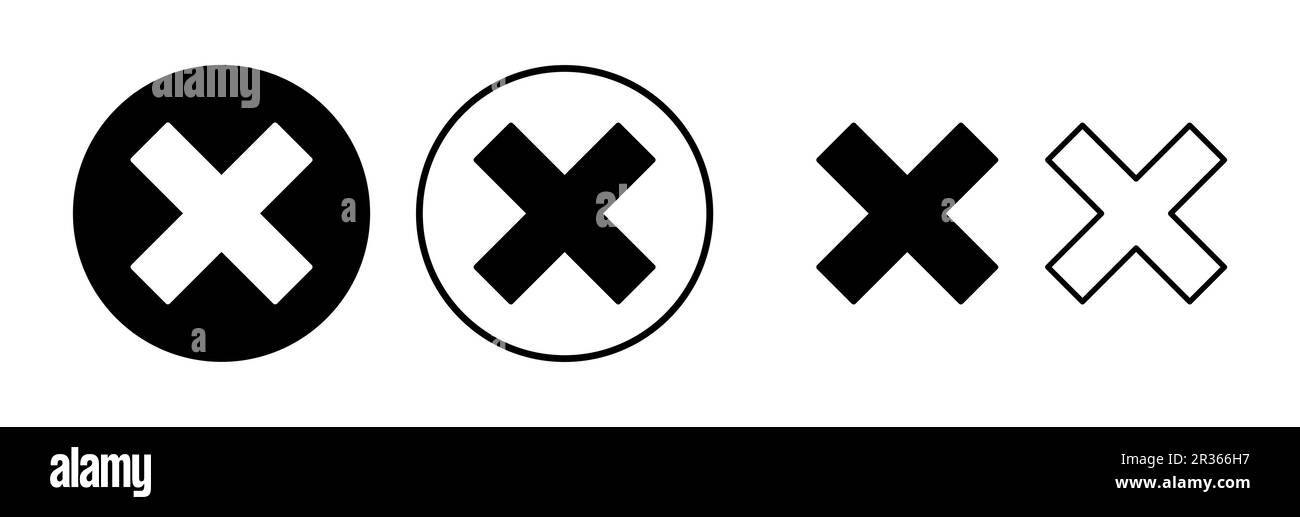 Close vector icon. Delete icon. remove, cancel, exit symbol Stock ...