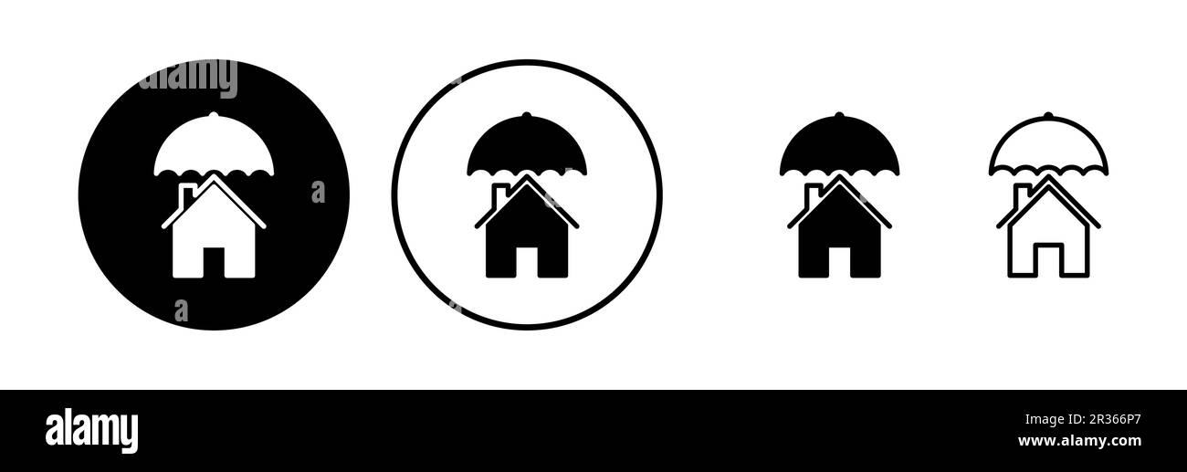 Home insurance icon vector. home shield protect logo Stock Vector Image ...