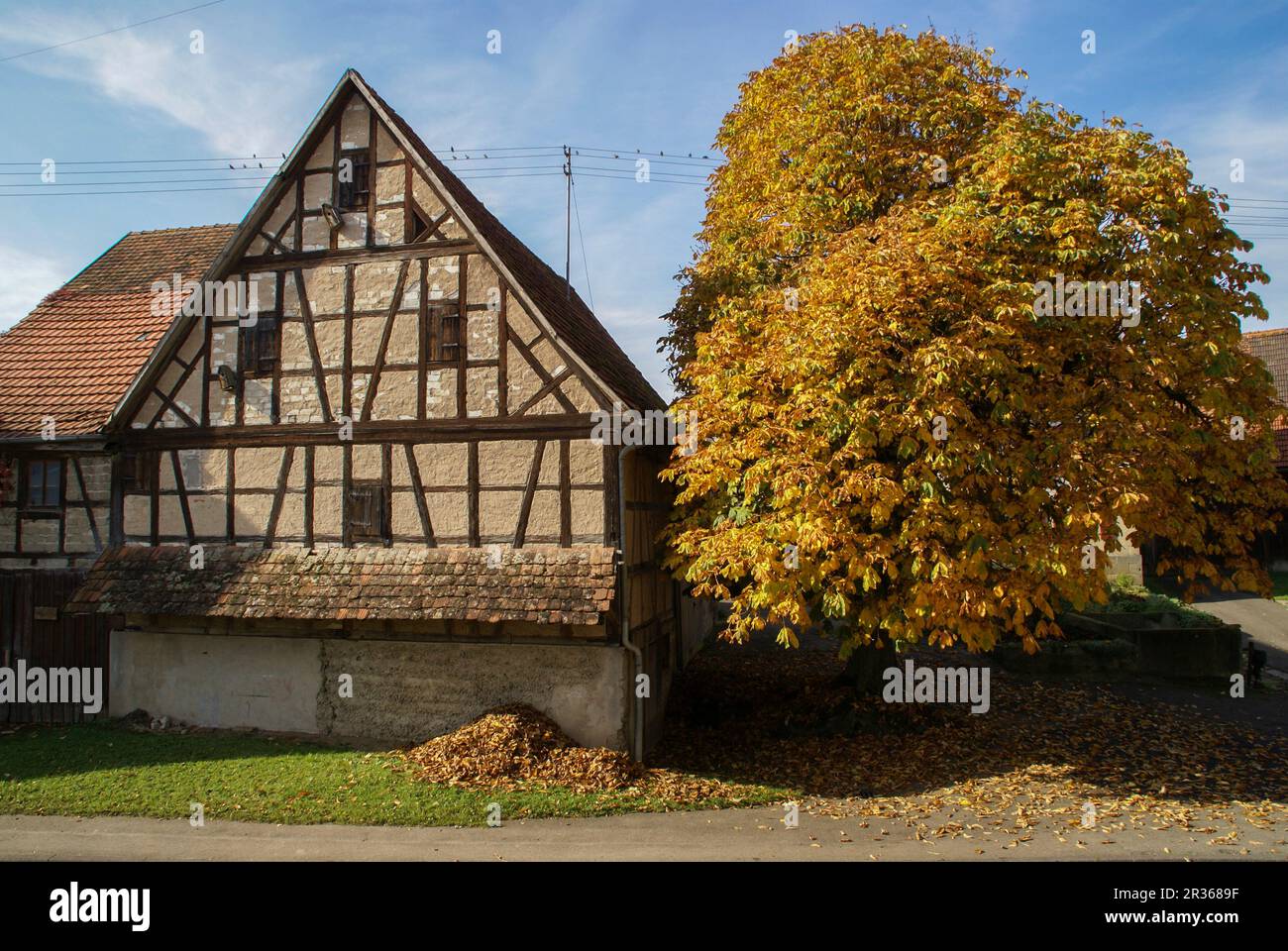 Rosengarten-Raibach is s a small village nearby Schwaebisch Hall, Baden-Wuerttemberg, Germany Stock Photo