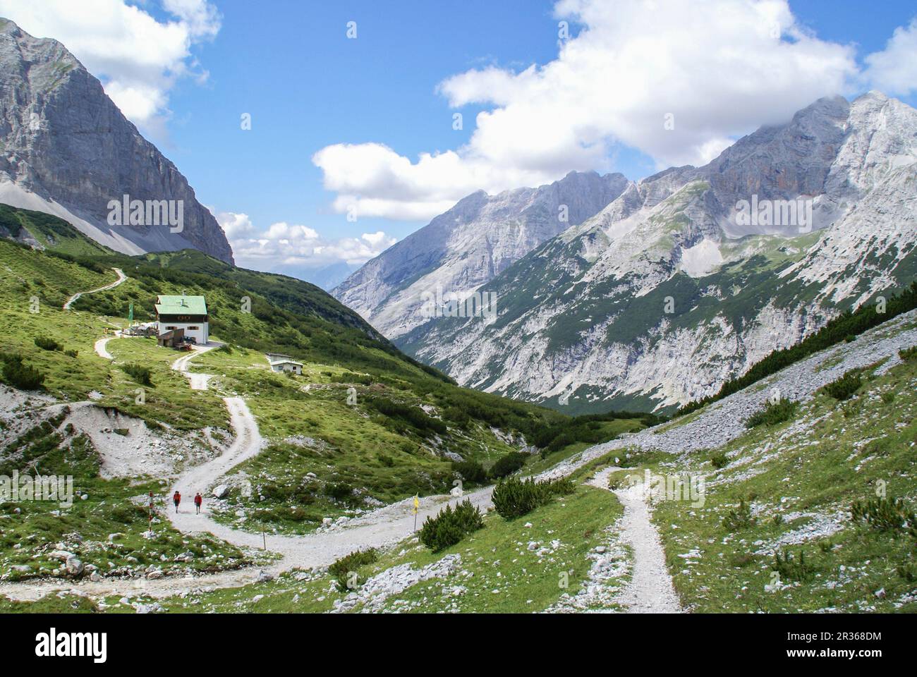 Pfeishuette, Tyrol, Austria, Karwendel Mountains Stock Photo