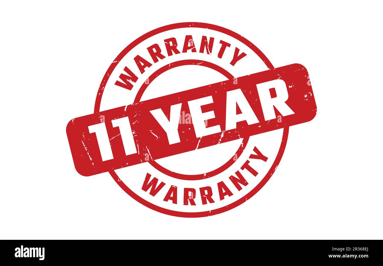 11 Year Warranty Rubber Stamp Stock Vector Image & Art - Alamy
