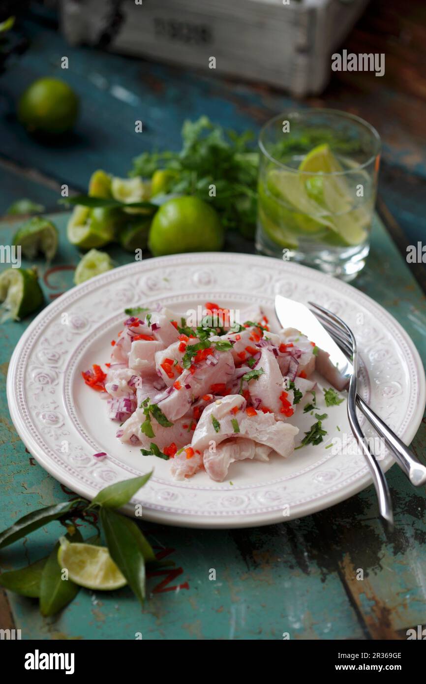 Ceviche with onion and chilli hi-res stock photography and images - Alamy
