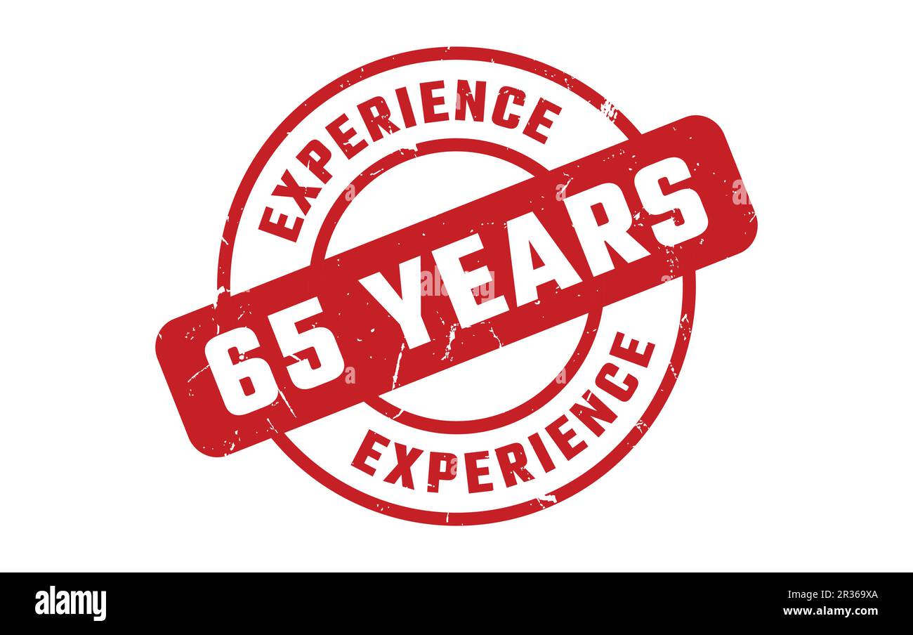 65 years experience Stock Vector Images - Alamy