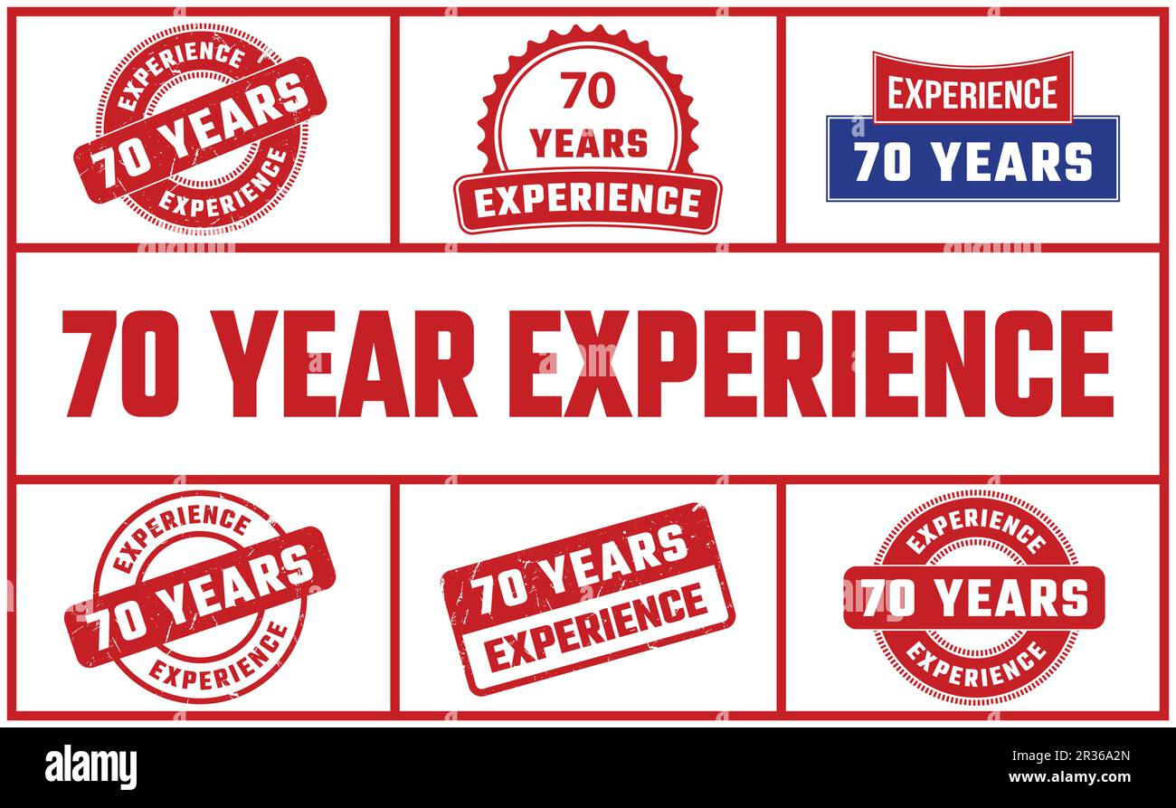 70 years of experience Stock Vector Images - Alamy